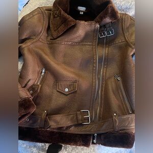 Topshop leather jacket